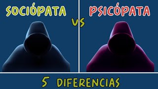 5 Diferencias entre un SOCIÓPATA y un PSICÓPATA [upl. by Liu]