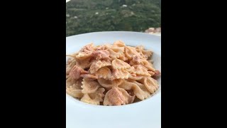 PASTA AL SALMONE  PANNA SENZA LATTOSIO SEMPLICISSIMA [upl. by Wyatan349]