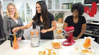 Kitchenaid Spiralizer vs Veggie Bullet vs Paderno vs Oster Review [upl. by Rintoul287]