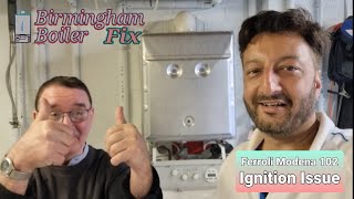 Ferroli Modena 102 ignition issues diagnosis and repair Birmingham boiler repair [upl. by Annatnas]