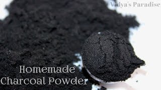 Homemade Charcoal Powder easy to make at Home for Face amp Body in Tamil [upl. by Demodena379]