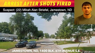 Arrest After Shots Fired In Jamestown ND [upl. by Middendorf]