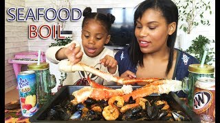 SEAFOOD BOIL MUKBANG KING CRAB  OCTOPUS  MUSSELS MUKBANG┃EATING SHOW┃킹크랩 먹방 [upl. by Idola]