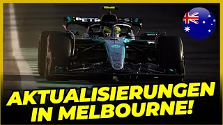 MERCEDES BEREITET AKTUALISIERUNGEN FÜR DEN GRAND PRIX VON MELBOURNE VOR  FORMEL 1 [upl. by Aikemet]