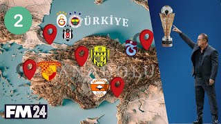 FM 24 FATİH TERİMle İŞSİZ KARİYERİ  Football Manager 2024 Journeyman Kariyeri Bölüm 2 [upl. by Aniretake]