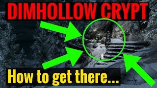 Skyrim REMASTERED  How to find Dimhollow Crypt [upl. by Nedak837]