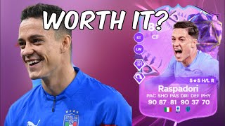 88 Giacomo Raspadori Ultimate Birthday Player Anaylsis  EA FC 24 Ultimate Team [upl. by Ddene]