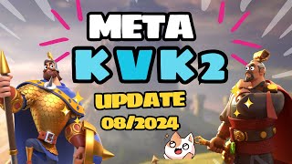 Update Meta KVK 2 Update 082024  Rise of Kingdoms [upl. by Litt]