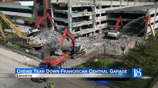 Crews start to demo Franciscan Central Garage [upl. by Ly]