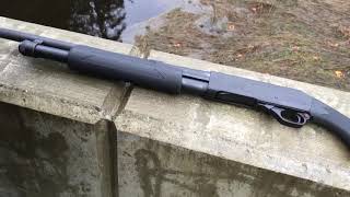 HampR 1871 Pardner Protector Pump Shotgun 6 Bullets Loading and Shooting [upl. by Ahsenev]