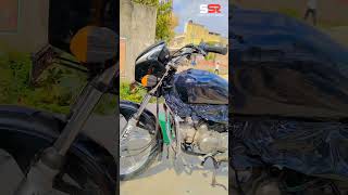 Hero Splendor Plus Bike Glossy Black Wrap and Stickers Install  Bike Black Lamination [upl. by Jehius189]