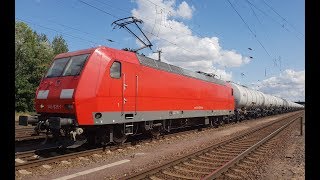 Führerstandsmitfahrt  Cabview BR 145 Bayern Oil Vohburg  Ingolstadt Hbf  Treuchtlingen HD [upl. by Airbmat]