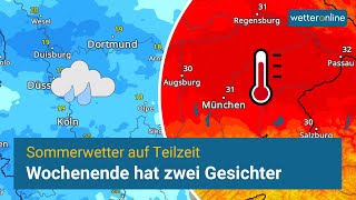 Tief JOHANNA trennt Deutschland am Wochenende in zwei Wetterzonen 🌧️☀️ [upl. by Haniraz]