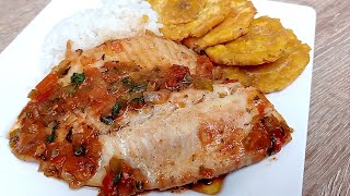 Como hacer Tilapia sudada Almuerzo ideal fácil y rápido 😋🤤👍 [upl. by Esmerelda]