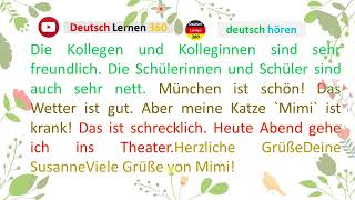 Deutsch Lernen A1  German Conversation for Beginners  German Phrases To Know [upl. by Aicilyt241]