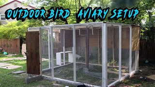 Building Outdoor aviary for lovebirds in Timelapse [upl. by Evaleen809]