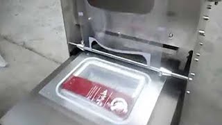 Low cost Manual tray sealing machinefast food tray sealer [upl. by Aratnahs5]