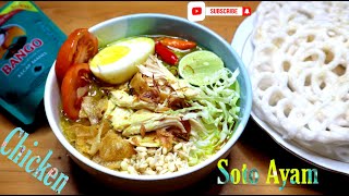 Soto Ayam Lezat dan Gurih  Chicken soup Delicious [upl. by Feingold]