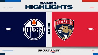 Stanley Cup Final Game 5 Highlights  Panthers vs Oilers  June 18 2024 [upl. by Moshe]