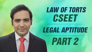 Law of Torts Part 2 Elements of Tort  CSEET  Explained by Advocate Sanyog Vyas [upl. by Shorter31]