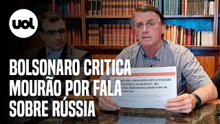 Guerra da Ucrânia Bolsonaro critica Mourão por falar pelo Brasil Falando algo que não deve [upl. by Nylkaj]