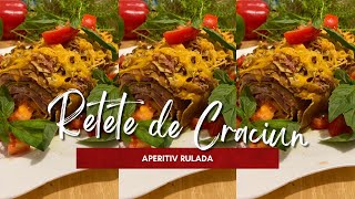 Rulada aperitiv din clătite cu cașcaval [upl. by Enelrak]