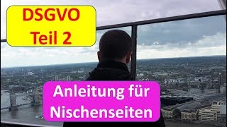 DSGVO für Nischenseiten  10 Schritte Anleitung [upl. by Okim191]