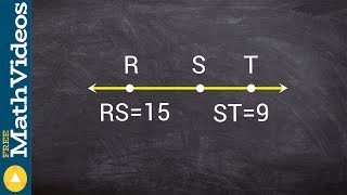 Using segment addition postulate to find the value of a segment [upl. by Duaner]