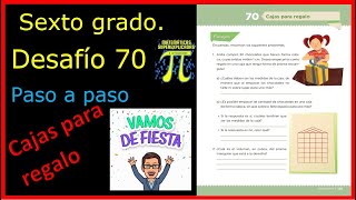 ✅SEXTO GRADO DESAFÍO👉 70 CAJAS PARA REGALO🎁🎁🎁 [upl. by Morton]