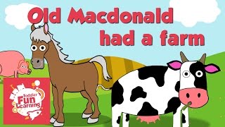 Old Macdonald Had A Farm  Toddler Fun Learning  Nursery rhyme [upl. by Eniledgam662]