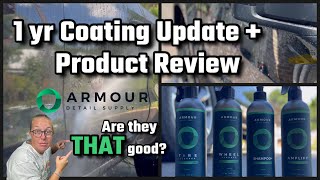 10 Yr Ceramic Coating 1 YR UPDATE  Testing Out Armour Detail Supply Products [upl. by Avert]