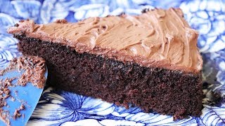 Quick amp Easy Chocolate Cake  No eggs No butter One bowl [upl. by Alyss]