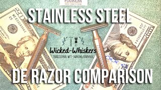 The best safety razor  Stainless steel DE razor comparison [upl. by Attenol]