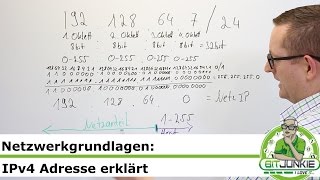 IPv4 Adresse einfach erklärt ip und Subnetzmaske erklärt [upl. by Nadruoj]