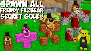 Why did I SPAWN ALL THE RAREST FREDDY FAZBEAR UR UR UR in Minecraft  NEW SECRET GOLEM [upl. by Amaty]