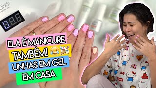 Como Fazer ESMALTAÇÃO EM GEL na Unha Natural  Mundo Nails Monique Oliveira [upl. by Lleder68]