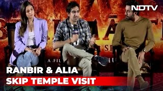 Watch Brahmastra Director On AliaRanbir Not Allowed To Enter Temple [upl. by Aihsilef]