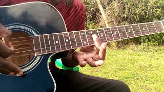 SINA MAKOSA SIMPLE GUITAR TUTORIAL FOR THE BEGINNERS BY SHADI MAJOR [upl. by Dalenna]