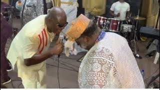 MOMENT BETWEEN SIR SHINA PETERS AND VETERAN ACTOR CHIEF KANRAN AT HIS BIRTHDAY [upl. by Leisha620]