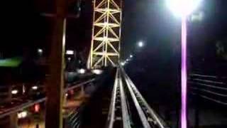 Riding Top Thrill Dragster at Night [upl. by Johnsson]