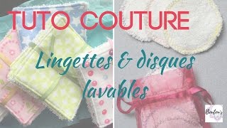 Faire des Lingettes lavables multiusages  Tuto couture pour débutants [upl. by Sremlahc]