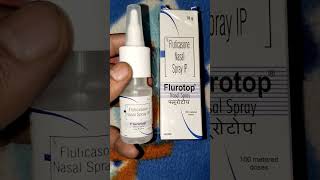 Flurotop Nasal Spray Fluticasone Nasal Spray Ip Medicines Adda medicine medicinereview short [upl. by Oicnedif]