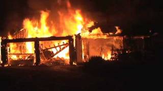 FLASHOVER CAUGHT ON TAPE AT A HOUSE FIRE IN OGDEN DUNES INDIANA [upl. by Norej]