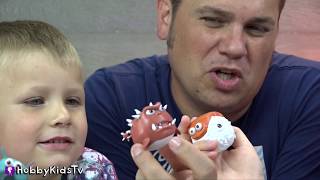 HobbyKids Play DeFormers Video Game and Sumo Boppers [upl. by Palua782]