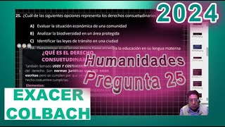 Humanidades 25 Exacer Guía 2024 [upl. by Aitrop]