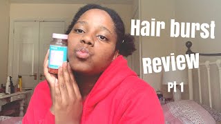 HAIRBURST CHEWABLE HAIR VITAMINS WEEK UPDATE B3llie [upl. by Kalam]