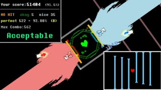 Undertale Rhythm Recall Lets Go Now No Hit Div 2 [upl. by Ytsirc]