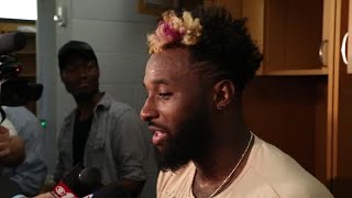 Videos Jarvis Landry Dolphins receiver talks about victory over Browns mp4 [upl. by Altis]