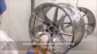 POWDERCOATING WHEELS TRANSPARENT COPPER [upl. by Edra]