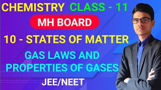 Gas Laws and Measurable properties of gases  10  States of matters  Class  11  MH Board [upl. by Iznil]